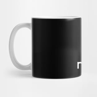 No Balance white logo Mug